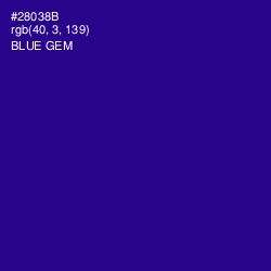 #28038B - Blue Gem Color Image